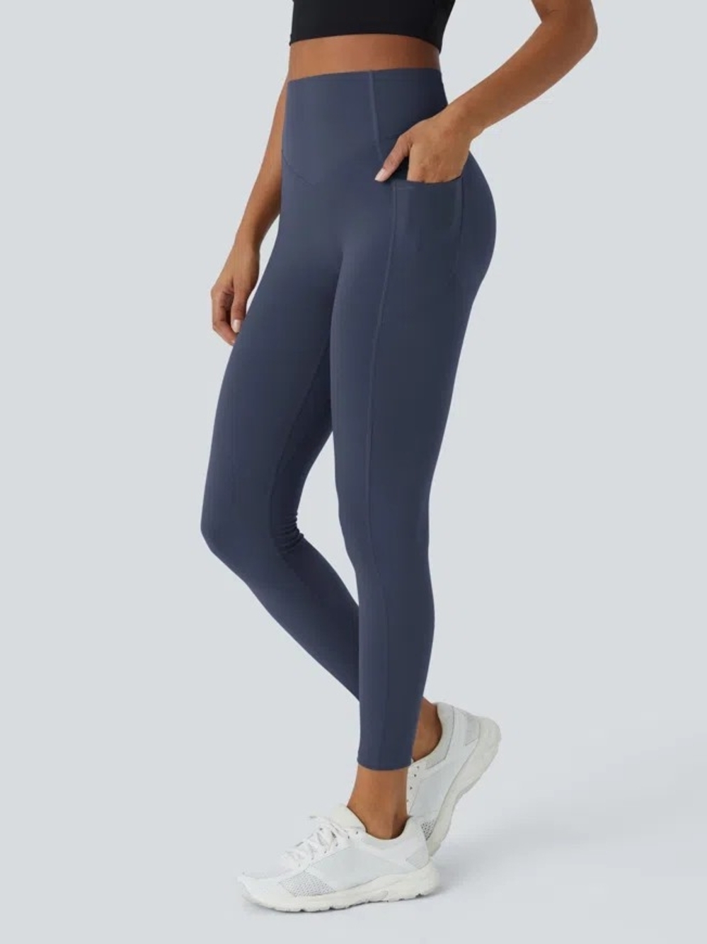 HALARA High-Rise Pocket Leggings Blue Size S